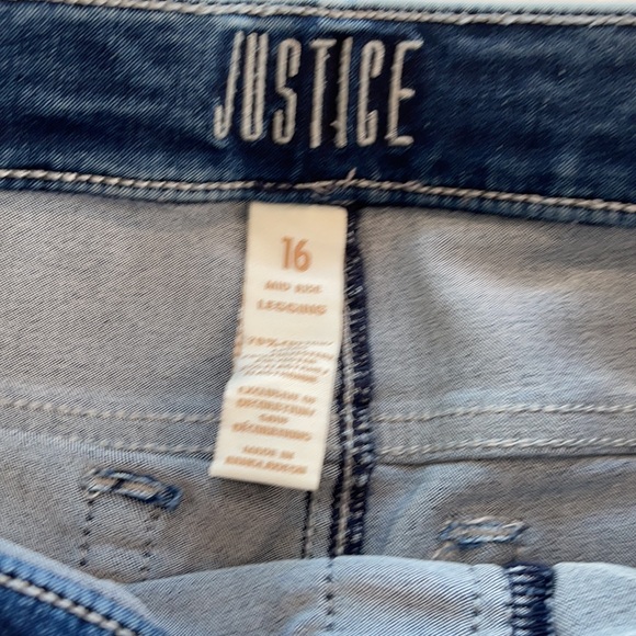 Justice mid rise jeans - Picture 3 of 8